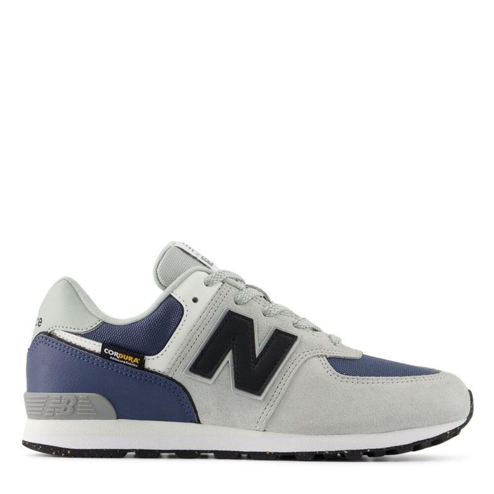 New Balance Childrens/Kids 574 Suede Sneakers / Gray